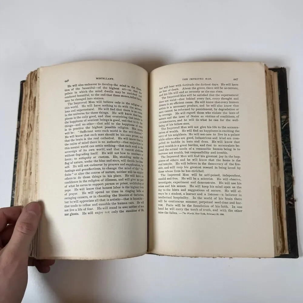 The Works of Robert G. Ingersoll Vol 11 Miscellany Dresden Edition 1902 Antique